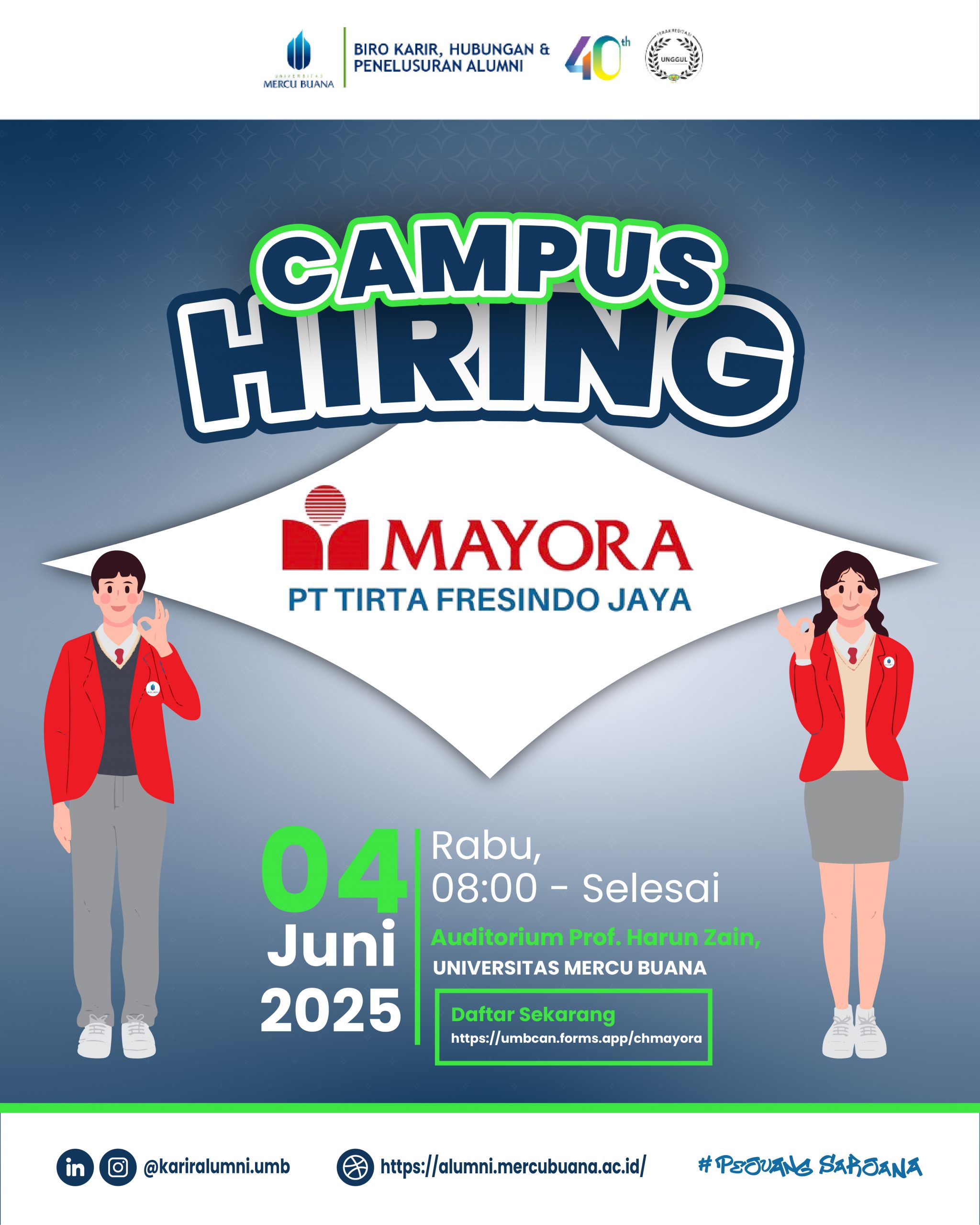 CAMPUS HIRING – PT TIRTA FRESINDO JAYA (MAYORA GROUP)